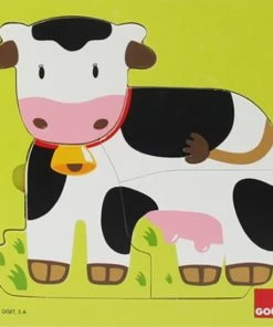 Goula Vormenpuzzel Koe Junior Hout 7 Stukjes