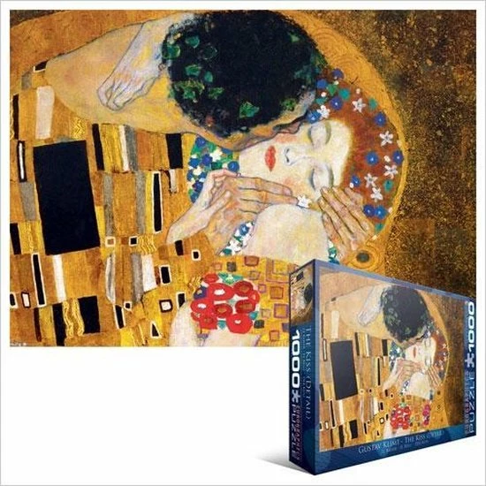 Puzzel The Kiss - Gustav Klimt- Eurographics- 1000 Stuks 3 Puzzel The Kiss - Gustav Klimt- Eurographics- 1000 Stuks - Afbeelding 3