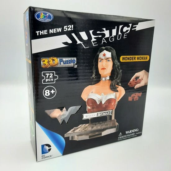 Happy Well DC Comics - 3D Puzzel - Wonder Woman - Justice League - Figuur - Beeld (Solid - 72 Puzzel Stukjes) 2 Happy Well DC Comics - 3D Puzzel - Wonder Woman - Justice League - Figuur - Beeld (Solid - 72 Puzzel Stukjes) - Afbeelding 2