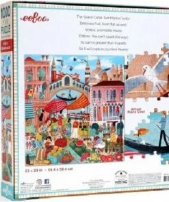 Puzzel Eeboo Venice Open Market (1000) -Goedkope puzzels winkel 550x552