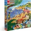 EeBoo Beach Umbrellas Blokpuzzel 1000 Stuk(s) Kunst