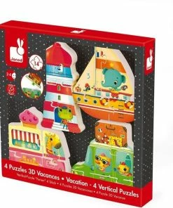 ✅ Janod Verticale Puzzel - Vakantie -Goedkope puzzels winkel 550x570 2