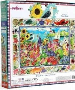 Puzzel Eeboo Seagull Garden (1000)
