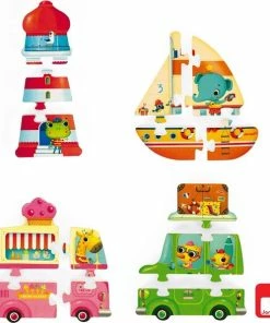 ✅ Janod Verticale Puzzel - Vakantie -Goedkope puzzels winkel 550x597 3