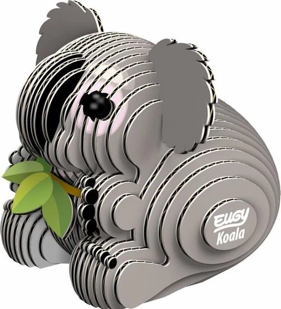 Eugy 3d-puzzel Koala 6 X 5 Cm Karton Grijs 32-delig 1 Eugy 3d-puzzel Koala 6 X 5 Cm Karton Grijs 32-delig
