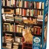 Cobble Hill Legpuzzel 500 Stukjes Bookstore Cats