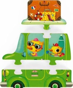 ✅ Janod Verticale Puzzel - Vakantie -Goedkope puzzels winkel 550x697