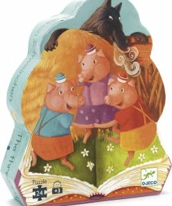 Djeco De Drie Kleine Biggetjes - 24 Stukjes