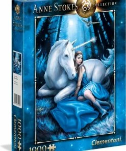 Clementoni - Anne Stokes Puzzel Collectie - Blue Moon - 1000 Stukjes, Puzzel Volwassenen -Goedkope puzzels winkel 550x735 3