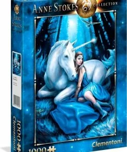 Clementoni - Anne Stokes Puzzel Collectie - Blue Moon - 1000 Stukjes, Puzzel Volwassenen -Goedkope puzzels winkel 550x738