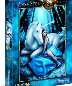 Clementoni - Anne Stokes Puzzel Collectie - Blue Moon - 1000 Stukjes, Puzzel Volwassenen