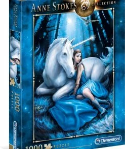 Clementoni - Anne Stokes Puzzel Collectie - Blue Moon - 1000 Stukjes, Puzzel Volwassenen -Goedkope puzzels winkel 550x746