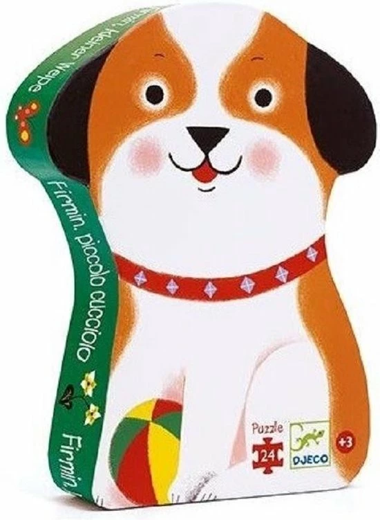 Djeco - Puzzel 24stukken - Firmin De Hond - 3+ 1 Djeco - Puzzel 24stukken - Firmin De Hond - 3+