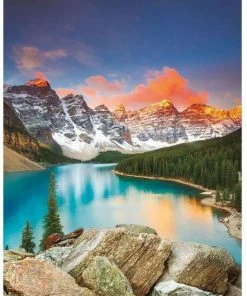 Educa Puzzel - Lake Moraine - Banff National Park Canada (1000) -Goedkope puzzels winkel 550x751