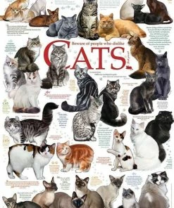 Cobble Hill Katten Citaten - 1000 Stukjes