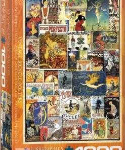 Eurographics Puzzel Vintage Bicycle Posters - 1000 Stukjes