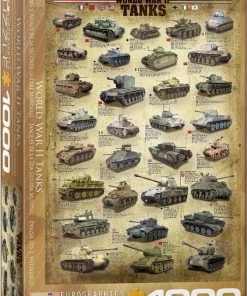 Eurographics Puzzel World War II Tanks - 1000 Stukjes