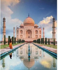 Happy Puzzle Taj Mahal Puzzel Volwassenen 1000 Stukjes - Legpuzzels Puzzle Kinderen - Jigsaw Puzzels Creative - Speelgoed Hobby Voor Volwassenen - 50*70 Cm -Goedkope puzzels winkel 550x763