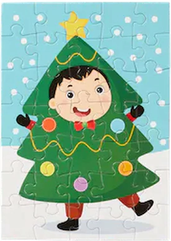 Merkloos Mini Kerstpuzzel - Groen / Multicolor - Karton - 15 X 21 Cm - Set Van 2 - 35 Stukjes - Assorti - Puzzel - Speelgoed - Cadeau 2 Merkloos Mini Kerstpuzzel - Groen / Multicolor - Karton - 15 X 21 Cm - Set Van 2 - 35 Stukjes - Assorti - Puzzel - Speelgoed - Cadeau - Afbeelding 2