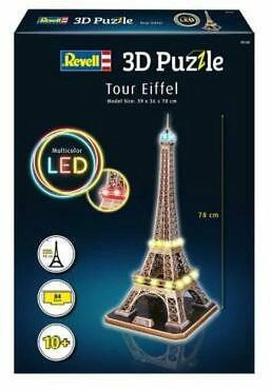 Revell 00150 Tour Eiffel Tower Paris - LED Edition 3D Puzzel 7 Revell 00150 Tour Eiffel Tower Paris - LED Edition 3D Puzzel - Afbeelding 7