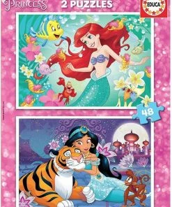 EDUCA 2x48 Disney Prinsessen