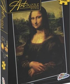 Grafix Puzzel 1000 Stukjes Volwassenen | Thema Mona Lisa | Puzzel | Formaat 50 X 70 CM | Schilderij Puzzel