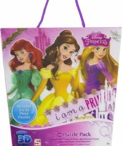 3D Puzzel Pakket Disney Princess (4 Stuks)